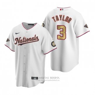 Camiseta Beisbol Hombre Washington Nationals Michael A. Taylor Autentico 2020 Alterno Blanco