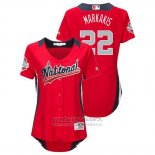 Camiseta Beisbol Mujer All Star Nick Markakis 2018 Home Run Derby National League Rojo