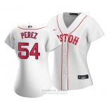 Camiseta Beisbol Mujer Boston Red Sox Martin Perez 2021 Replica Blanco