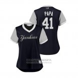 Camiseta Beisbol Mujer New York Yankees Miguel Andujar 2018 LLWS Players Weekend Papa Azul