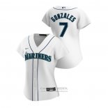 Camiseta Beisbol Mujer Seattle Mariners Marco Gonzales 2020 Replica Primera Blanco