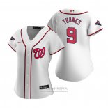 Camiseta Beisbol Mujer Washington Nationals Eric Thames Replica Blanco