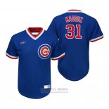 Camiseta Beisbol Nino Chicago Cubs Greg Maddux Cooperstown Collection Road Azul