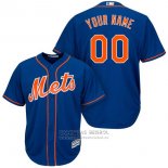 Camiseta Beisbol Nino New York Mets Personalizada Azul