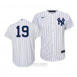 Camiseta Beisbol Nino New York Yankees Masahiro Tanaka Replica Primera 2020 Blanco Azul