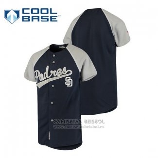 Camiseta Beisbol Nino San Diego Padres Personalizada Stitches Azul Gris