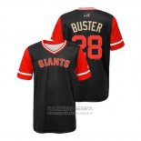 Camiseta Beisbol Nino San Francisco Giants Buster Posey 2018 LLWS Players Weekend Buster Negro