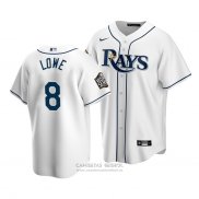 Camiseta Beisbol Nino Tampa Bay Rays Brandon Lowe 2020 Primera Replica Blanco